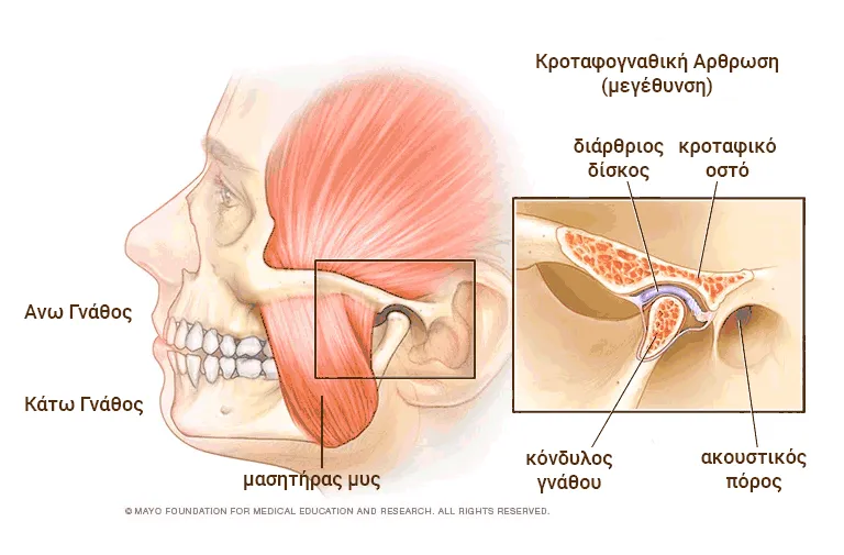 σύγκλειση δοντιών - κροταφογναθικη αρθρωση